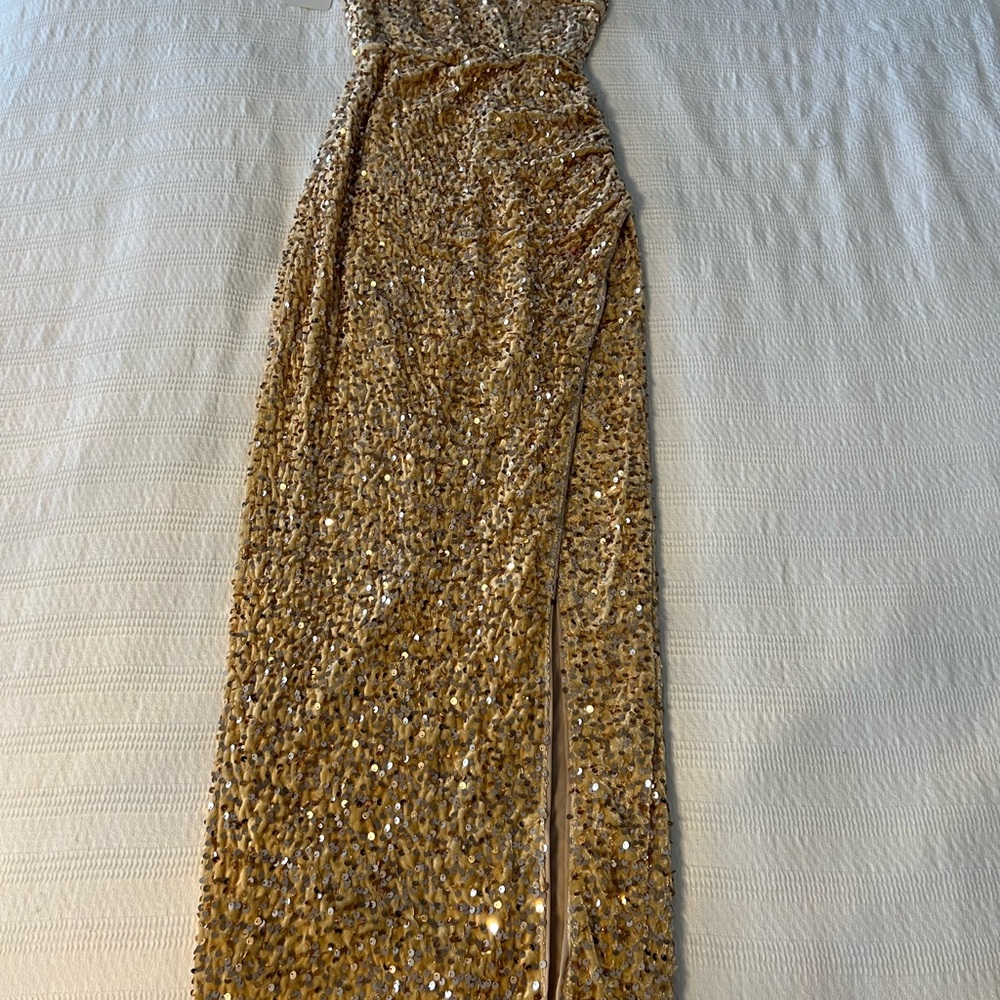 Glamorous Gold Sequin Gown
